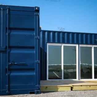 L Shape Container Home - The Lubbock - Bob's Containers